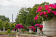 © Christian - Beautiful flowers and trees with the Eiffel Tower in the distance