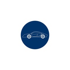 Sticker - Racing car icon