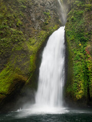 Wall Mural - OR, Columbia River Gorge National Scenic Area, Wahclella Falls
