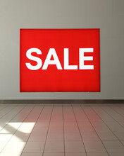 Red Sale Shopping Sign