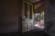 © Dave Wall/Stocksy - The doorway of a decaying old ruined house.