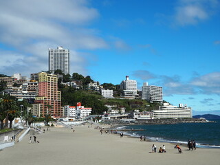 Wall Mural - the Atami Sun Beach in shizuoka, Japan