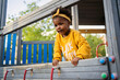 © Luis Velasco/Stocksy - Little Black Girl In The Park.