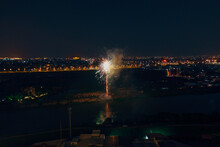 Fireworks At Night