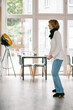 © VISUALSPECTRUM/Stocksy - Elderly Female Dance Instructor In Bright Studio