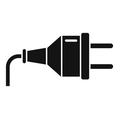 Wall Mural - Electric plug icon, simple style