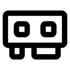 
Random access memory, solid vector of computer ram

