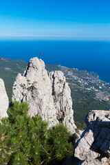 Wall Mural - View from Ai Petri Mountain. Beautiful landscape