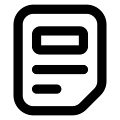 Wall Mural - favourite document in glyph icon, editable vector