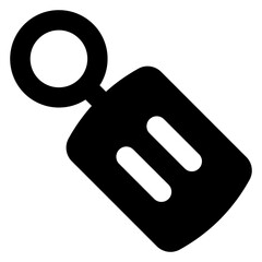 Poster - 
A solid keyring icon in editable design

