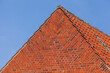Rötliches Dach von einem Wohngebäude, Bremen, Deutschland, Europa