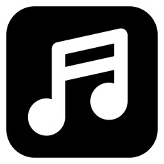 Poster - 
Music folder glyph icon, editable vector 

