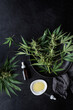 © KEMA Food Culture/Stocksy - Cannabis oil + Fresh plants