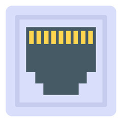 Canvas Print - flat design vector of website security