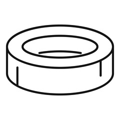 Poster - Scotch roll icon, outline style