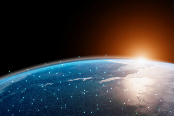 Global connection The best in the world of wireless connections Best Global Business Internet Ideas from Artificial Intelligence Concept Set. Elements of this image furnished by NASA.