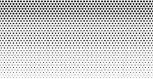 Halftone Dot. Seamless Border Pattern. Fade Gradient. Background Dots. Point Noise Texture. Overlay Effect. Gradation Opacity Transition. Half Tone Polka. Pop Art Polkadot Design. Dotted Poka. Vector