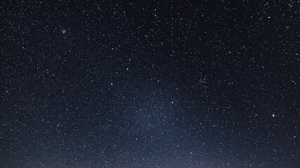 Wall Mural - deep sky background with stars motion in dark starry night astronomy time lapse