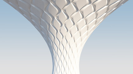 Wall Mural - column with parametric pattern