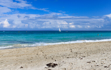 Canvas Print - Plage paradisiaque à Varadero, Cuba