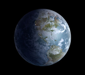 Wall Mural - Detailed Earth from Space