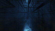 Abstract Underground Pipes Background 3d Render