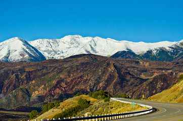 Poster - USA, Utah. Spanish Fork, Wasatch Range, Rocky Mountains.