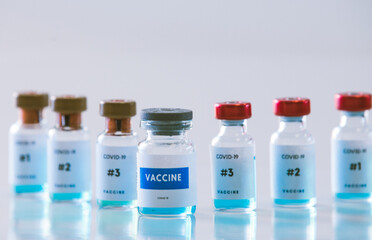 Sars cov 2 different vaccine bottles