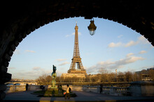 Eiffel Tower And Bir-hakeim Bridge, Paris, France