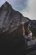 © Connect Images - Climber bouldering in forest, Squamish, Canada