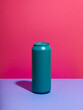 © Connect Images - Still life of turquoise drink can and pink background