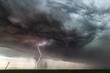 © Connect Images - Lightning during a barrage and dust storm near Kanorado, Kansas, USA.