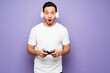 © AntonioDiaz - Attractive man having fun with a video game