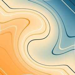 Wall Mural - Abstract geometry background. Gradient painted curved lines