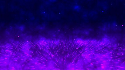 Wall Mural - purple particle dust glow. space energy. abstract particle