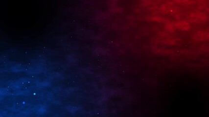 Wall Mural - particle movement in red blue cloud particle effect. abstract particle background. abstract cloud.
