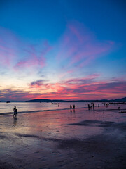 Sticker - Sunset in Ao Nang Krabi province