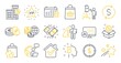 © blankstock - Set of Finance icons, such as Vip star, Calendar, Loyalty points symbols. Dollar target, Sale, Savings signs. Vector