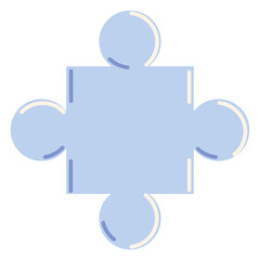 Sticker - puzzle part icon