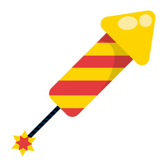 Poster - rocket firework icon