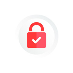 lock and padlock icon for security