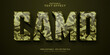 Camouflage style text effect Camo text