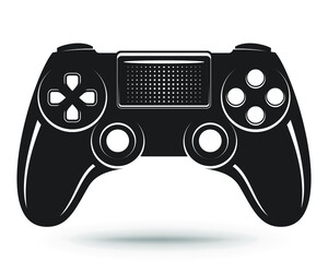 Wall Mural - game controller, gamepad with sticks and buttons, video game controller isolated on white background