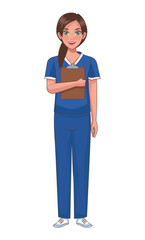 Poster - nurse with checklist