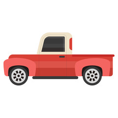 Wall Mural - 
Flat icon of coupe car, classic vehicle 

