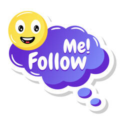 Wall Mural - 
A compose blog flat sticker in editable design

