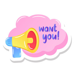 Wall Mural - 
A flat sticker of you are amazing in editable design

