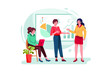 © freeslab - Group of analysts working on graphs