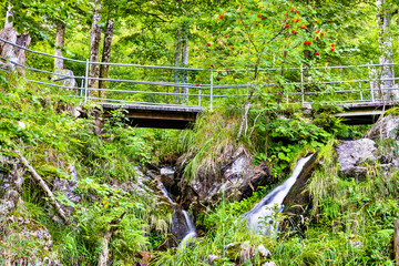 Canvas Print - Fahler waterfall in the Black Forest, Germany