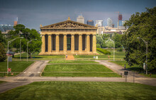 The Parthenon In Nashville, Tennessee Is A Full Scale Replica Of The Original Parthenon In Greece. The Parthenon Is Located In Centennial Park.